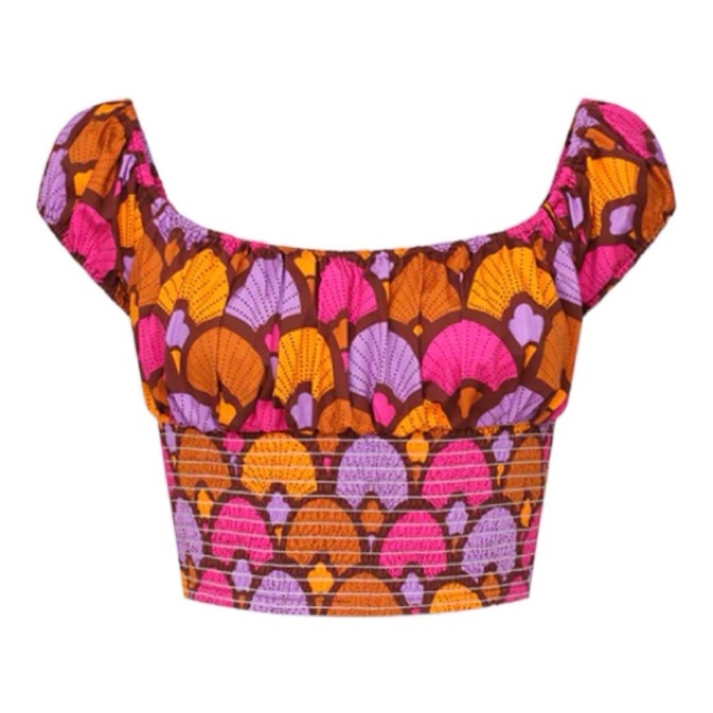 NWT Autumn Adiego Millie cap sleeve top